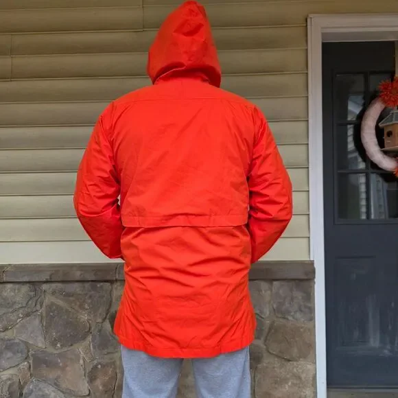 Adidas Gamemode Rain Jacket NWT Size Large in Orange - Picture 5 of 16